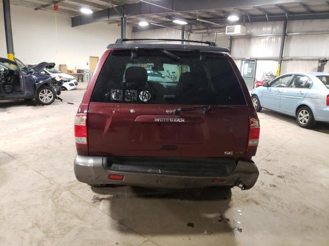 JN8DR09YX1W601953 - 2001 NISSAN PATHFINDER LE 勃艮第红 照片 6