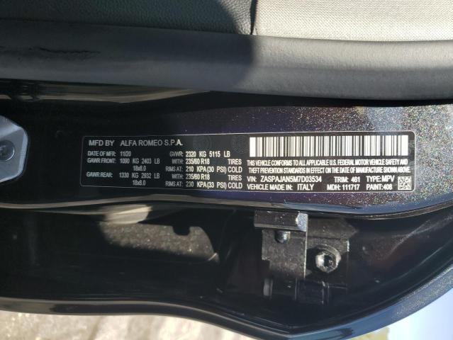 ZASPAJAN5M7D03534 - 2021 ALFA ROMEO STELVIO SPORT Schwarz Foto 14