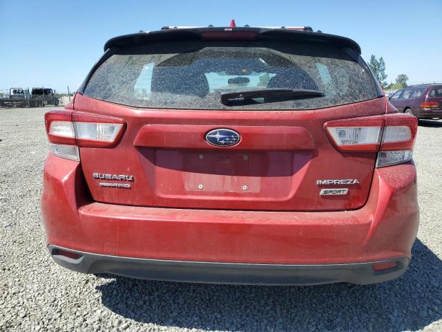 4S3GTAK68J1744616 - 2018 SUBARU IMPREZA SPORT Czerwony zdjęcie 6
