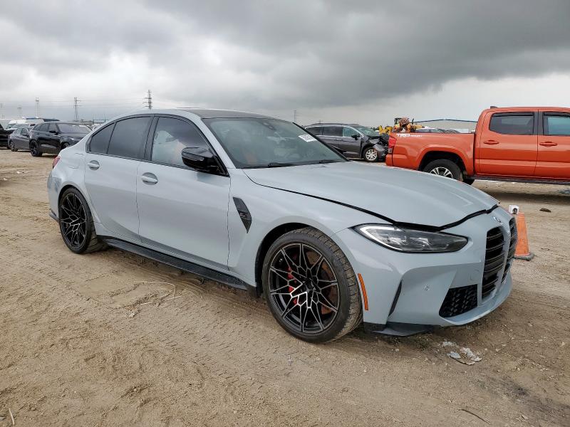 WBS43AY07PFP20074 - 2023 BMW M3 COMPETITION GRAY photo 4