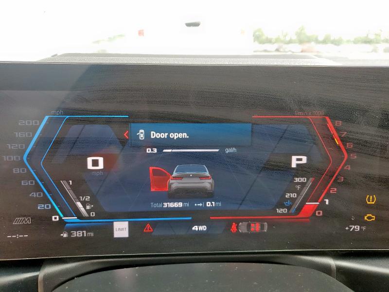 WBS43AY07PFP20074 - 2023 BMW M3 COMPETITION GRAY photo 9