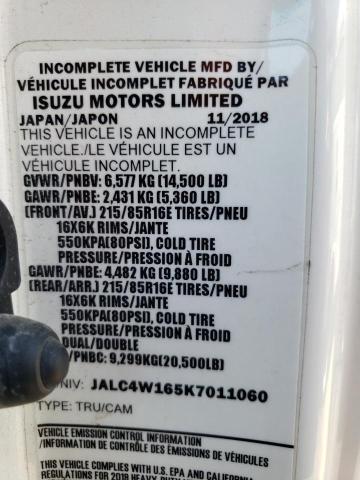 JALC4W165K7011060 - 2019 ISUZU NPR HD WHITE photo 13