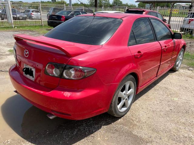 1YVHP80D585M07336 - 2008 MAZDA 6 S RED photo 4