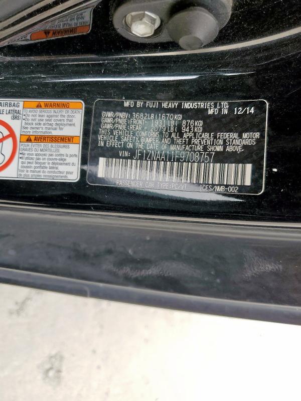 JF1ZNAA11F9708757 - 2015 TOYOTA SCION FR-S BLACK photo 12