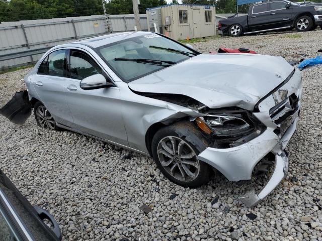 55SWF4KB2JU243244 - 2018 MERCEDES-BENZ C 300 4MATIC SILVER photo 4