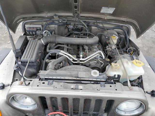 1J4FA39S15P368404 - 2005 JEEP WRANGLER X TAN photo 11