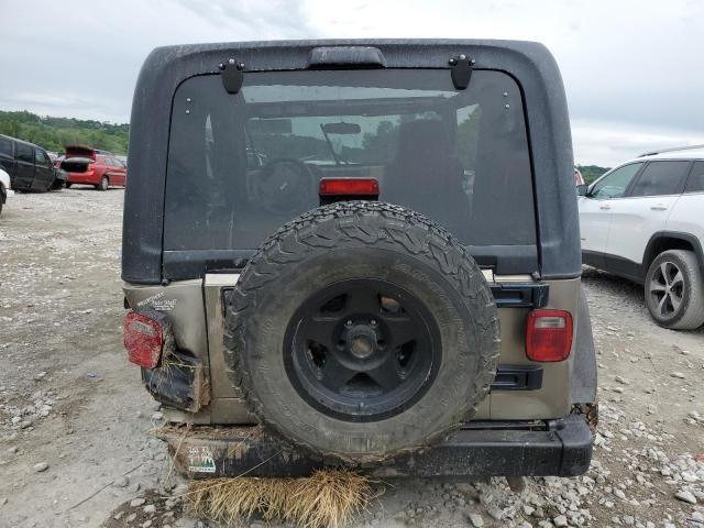 1J4FA39S15P368404 - 2005 JEEP WRANGLER X TAN photo 6