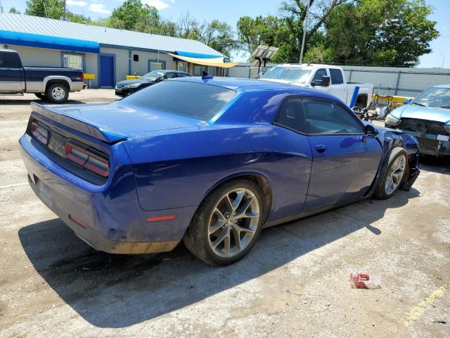 2C3CDZJG1LH213707 - 2020 DODGE CHALLENGER GT BLUE photo 3