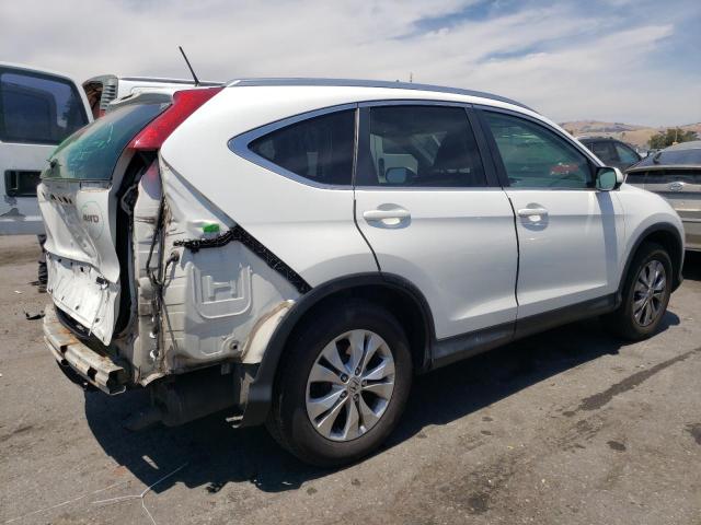 5J6RM4H77CL009134 - 2012 HONDA CR-V EXL WHITE photo 3