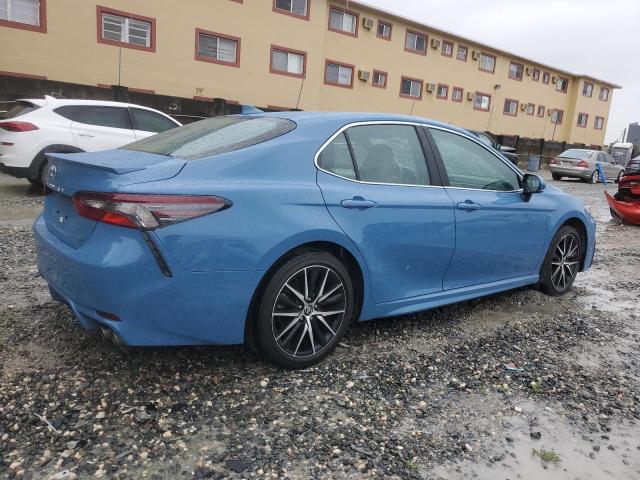 4T1T11AK5RU190105 - 2024 TOYOTA CAMRY SE NIGHT SHADE BLUE photo 3