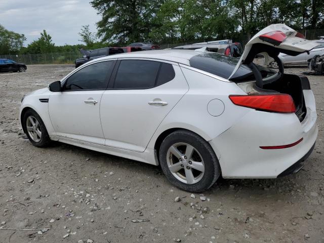 KNAGM4A72F5641777 - 2015 KIA OPTIMA LX WHITE photo 2