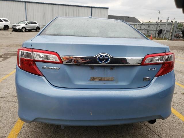 4T1BD1FK0DU066506 - 2013 TOYOTA CAMRY HYBRID BLUE photo 6