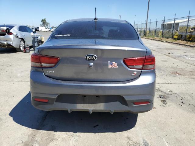 3KPA24AB3KE197777 - 2019 KIA RIO S GRAY photo 6