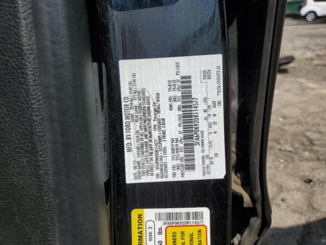 3FA6P0K92DR114577 - 2013 FORD FUSION TITANIUM Grafit foto 12