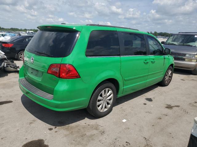 2C4RVABG3CR392216 - 2012 VOLKSWAGEN ROUTAN SE GREEN photo 3