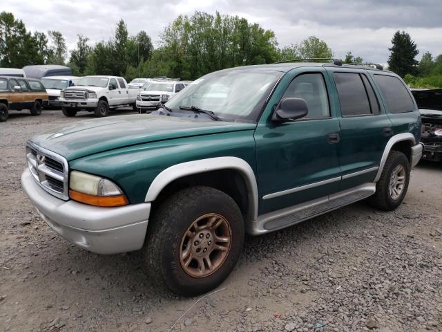 1D4HS58N03F519547 - 2003 DODGE DURANGO SLT PLUS GREEN photo 1