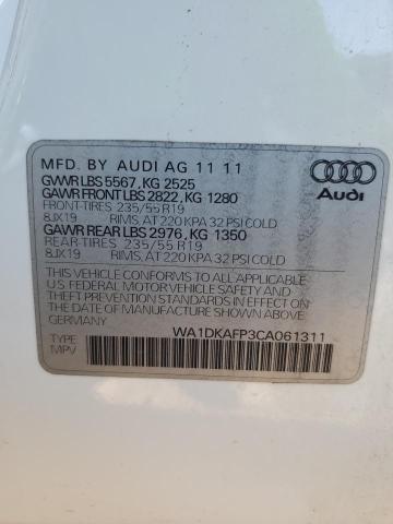 WA1DKAFP3CA061311 - 2012 AUDI Q5 PREMIUM PLUS WHITE photo 14