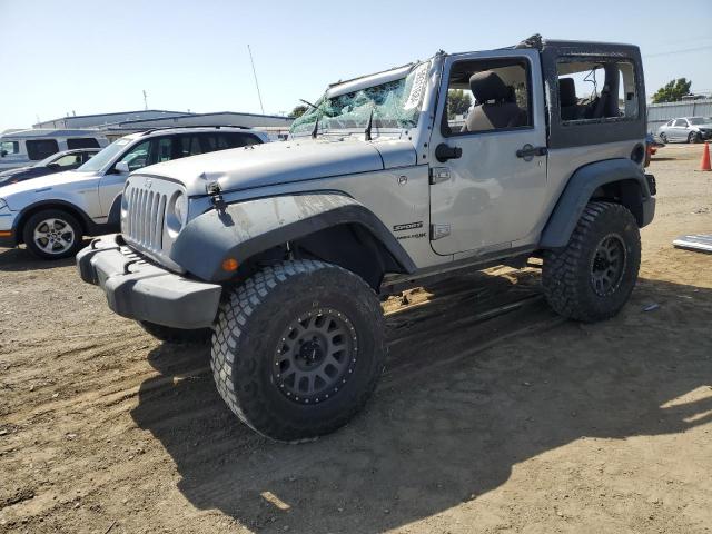 1C4GJWAG7JL931203 - 2018 JEEP WRANGLER SPORT SILVER photo 1