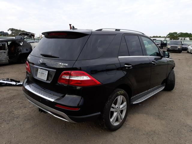 4JGDA5HB6FA454172 - 2015 MERCEDES-BENZ ML 350 4MATIC BLACK photo 4