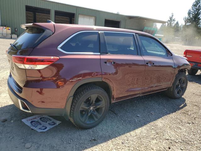 5TDDGRFH7JS037110 - 2018 TOYOTA HIGHLANDER HYBRID LIMITED PURPLE photo 3