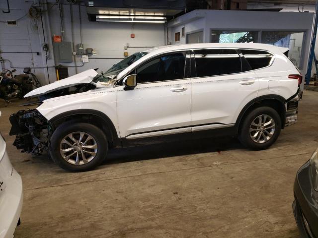 5NMS3CAD1KH030128 - 2019 HYUNDAI SANTA FE SEL WHITE photo 1