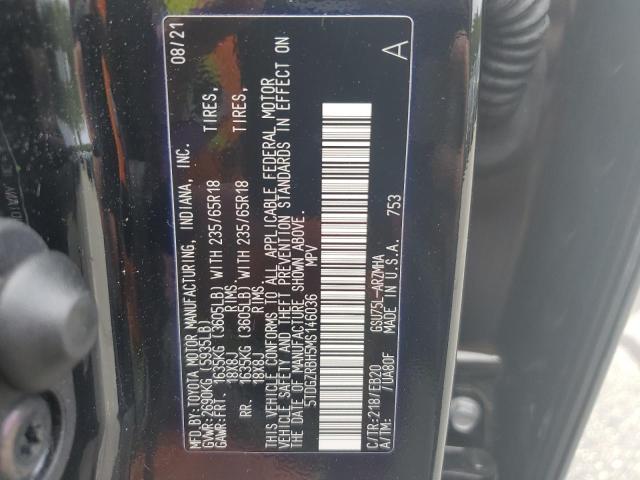 5TDGZRBH5MS146036 - 2021 TOYOTA HIGHLANDER XLE Qara foto 14