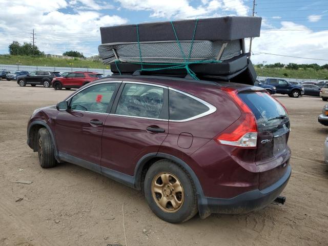 5J6RM4H37EL029822 - 2014 HONDA CR-V LX BURGUNDY photo 2