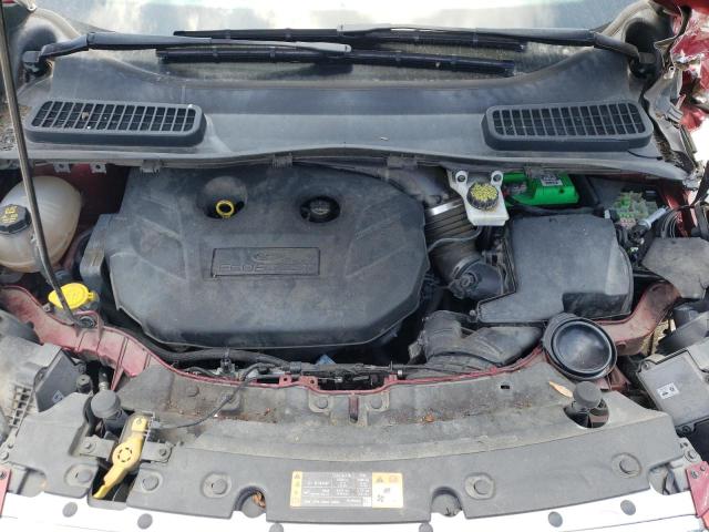 1FMCU0J9XHUA12042 - 2017 FORD ESCAPE TITANIUM RED photo 11