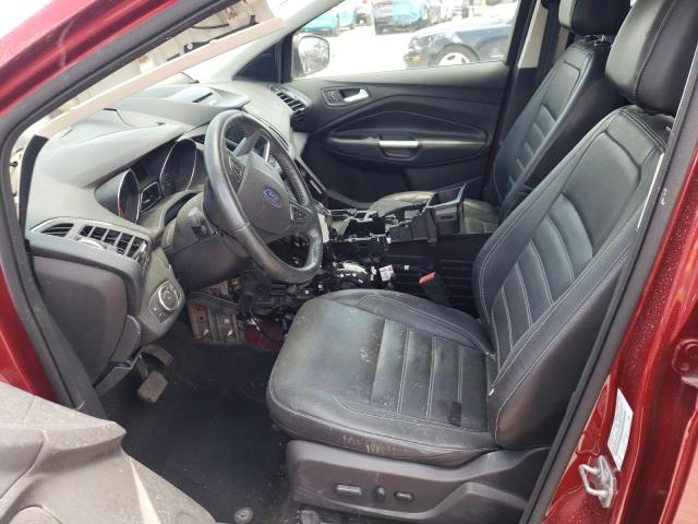 1FMCU0J9XHUA12042 - 2017 FORD ESCAPE TITANIUM RED photo 7
