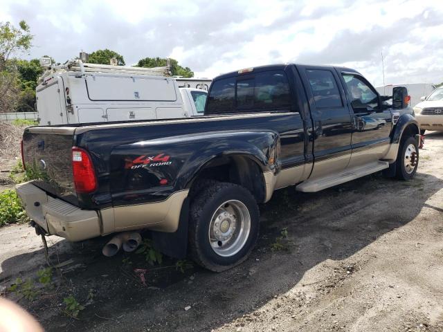 1FTXW43R08EB85034 - 2008 FORD F450 SUPER DUTY BLACK photo 3