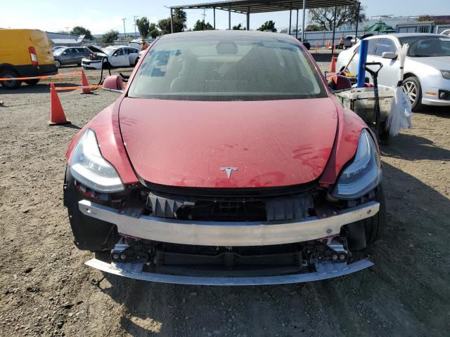 5YJ3E1EB0LF617077 - 2020 TESLA MODEL 3 RED photo 5