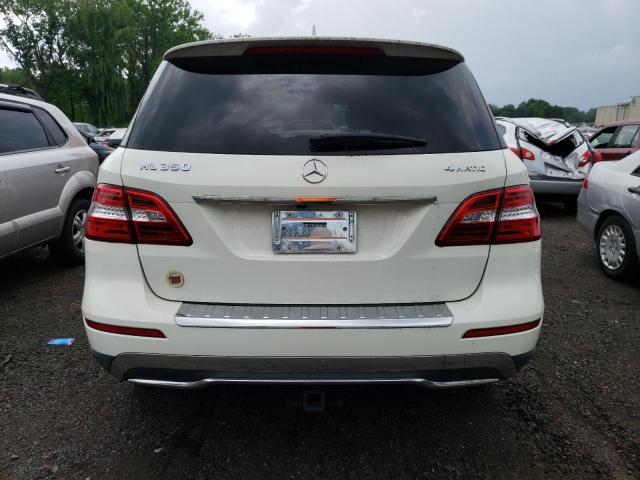 4JGDA5HB1DA250022 - 2013 MERCEDES-BENZ ML 350 4MATIC WHITE photo 6