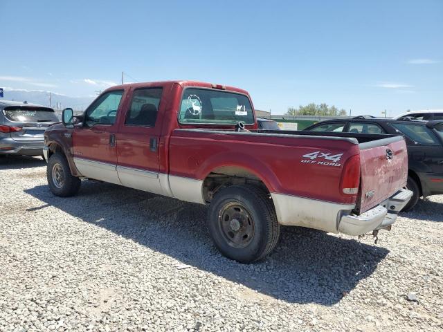 1FTNW21F42ED60865 - 2002 FORD F250 SUPER DUTY BURGUNDY photo 2