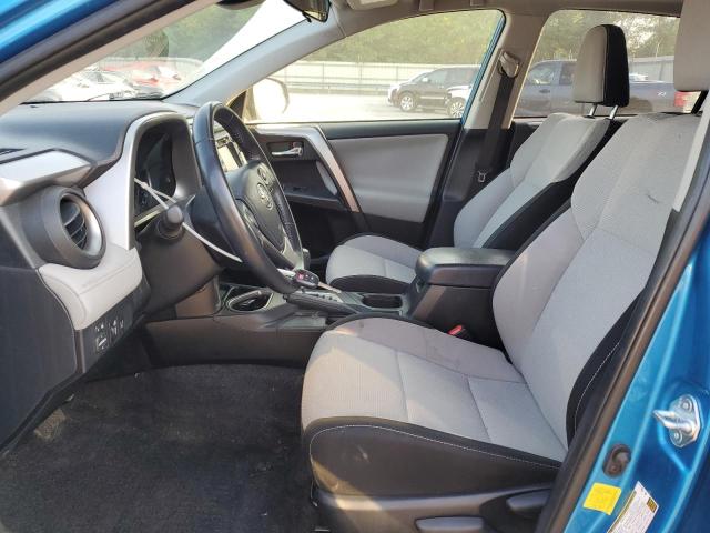JTMWFREV3HD099130 - 2017 TOYOTA RAV4 XLE BLUE photo 7