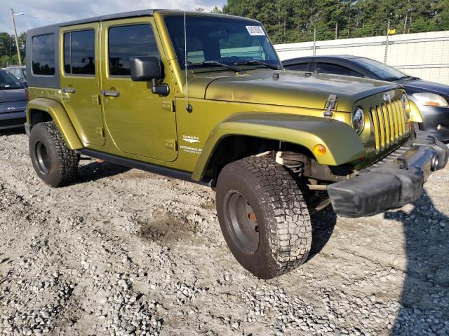 1J4GB59157L201025 - 2007 JEEP WRANGLER SAHARA GREEN photo 4