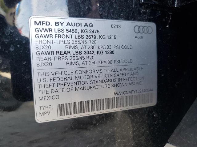 WA1CNAFY1J2140544 - 2018 AUDI Q5 PRESTIGE Qara foto 13