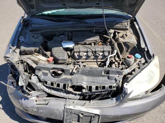 2HGES16325H623471 - 2005 HONDA CIVIC DX VP ნაცრისფერი ფოტო 11