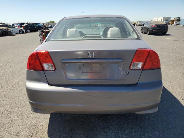 2HGES16325H623471 - 2005 HONDA CIVIC DX VP ნაცრისფერი ფოტო 6
