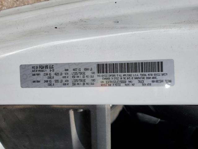 3C6TRVDG9JE156660 - 2018 RAM PROMASTER 2500 HIGH თეთრი ფოტო 12