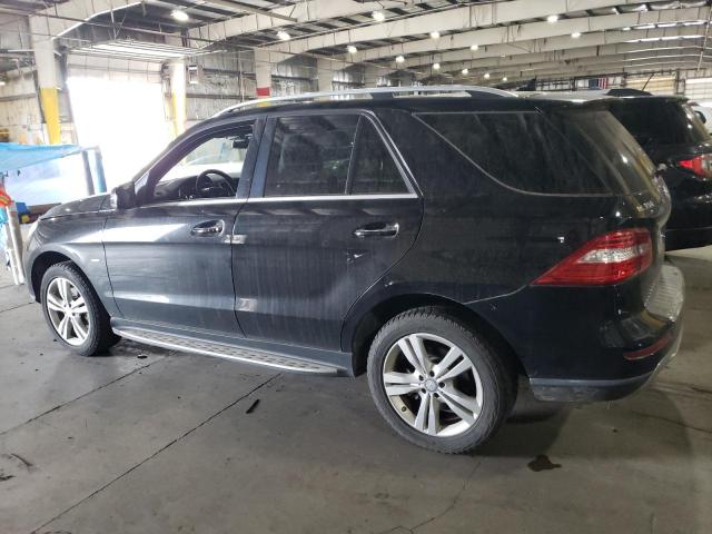 4JGDA5HB4CA055627 - 2012 MERCEDES-BENZ ML 350 4MATIC BLACK photo 2