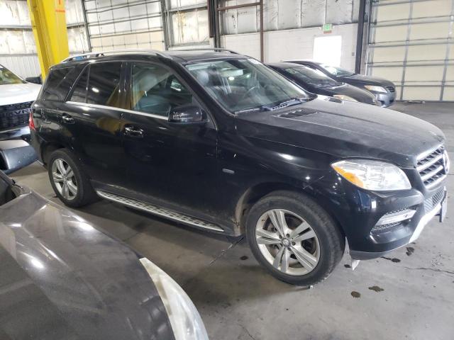 4JGDA5HB4CA055627 - 2012 MERCEDES-BENZ ML 350 4MATIC BLACK photo 4