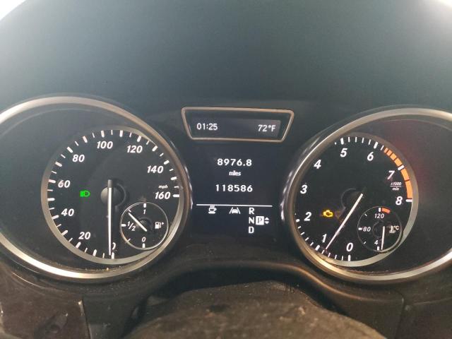 4JGDA5HB4CA055627 - 2012 MERCEDES-BENZ ML 350 4MATIC BLACK photo 9