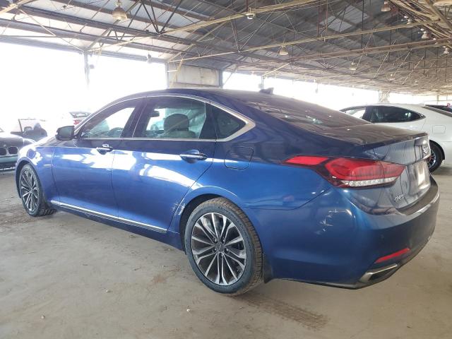 KMHGN4JE8FU103021 - 2015 HYUNDAI GENESIS 3.8L BLUE photo 2