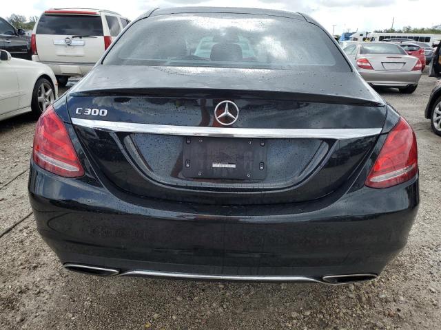 WDDWF4JB4HR254775 - 2017 MERCEDES-BENZ C 300 BLACK photo 6