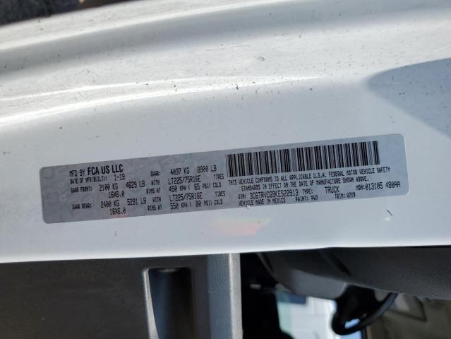 3C6TRVCG9KE522913 - 2019 RAM PROMASTER 2500 HIGH თეთრი ფოტო 12