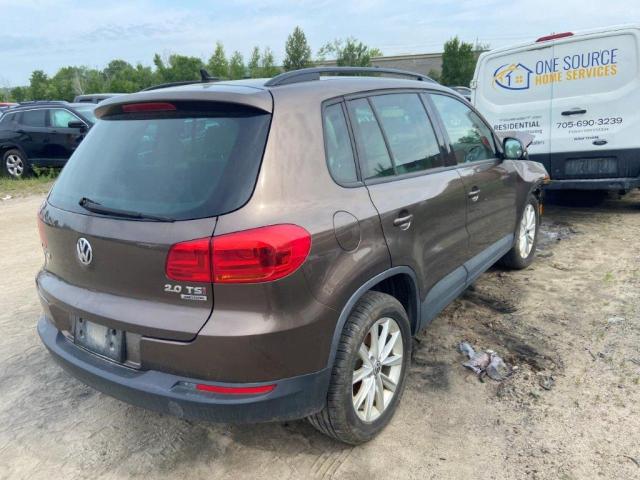 WVGJV7AX5FW034799 - 2015 VOLKSWAGEN TIGUAN S BROWN photo 3