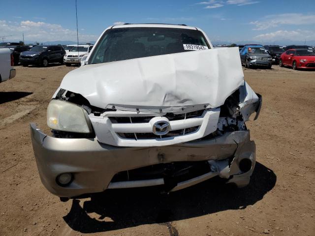 4F2CZ94105KM49944 - 2005 MAZDA TRIBUTE S WHITE photo 5