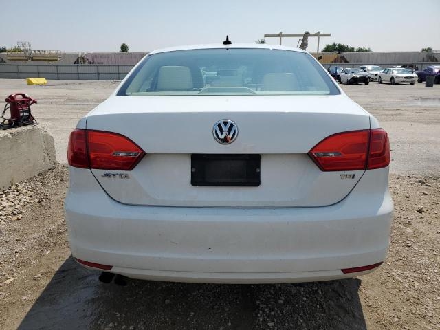 3VWLL7AJ5EM398909 - 2014 VOLKSWAGEN JETTA TDI WHITE photo 6