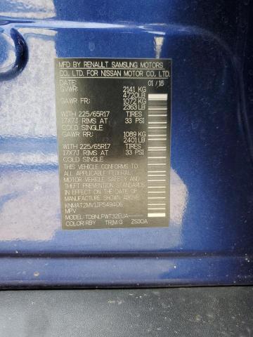 KNMAT2MV1JP549406 - 2018 NISSAN ROGUE S 蓝色 照片 12