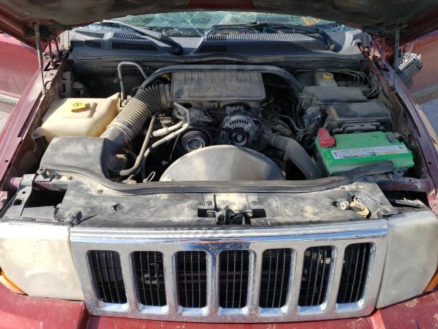 1J8HG48KX8C124985 - 2008 JEEP COMMANDER SPORT მუქწითელი ფოტო 12